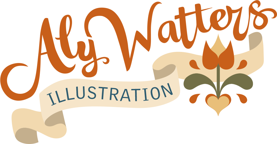 Logo for Alydawn Illustration.